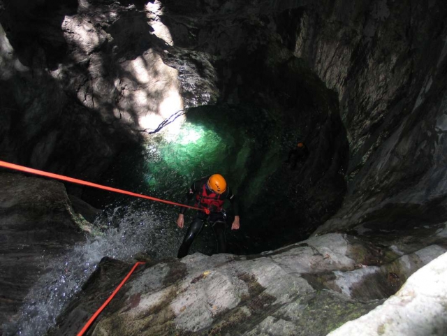 Discesa dalla parete